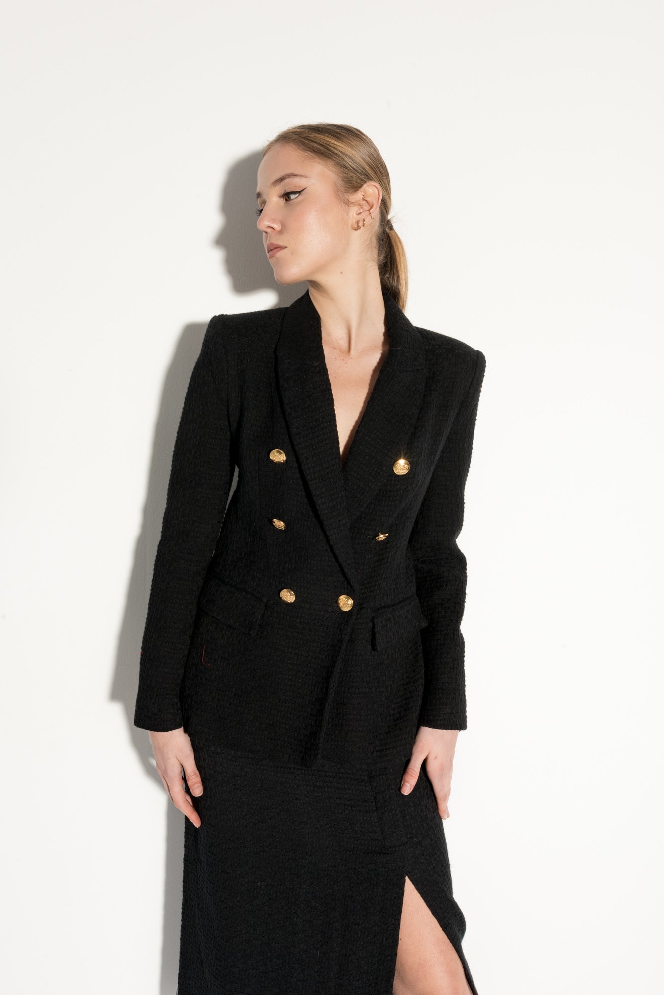 BLAZER TEXTURA NEGRA